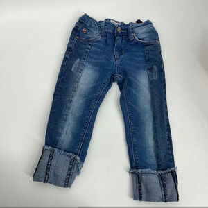 Hudson size 5 cropped cuffed jeans adjustable